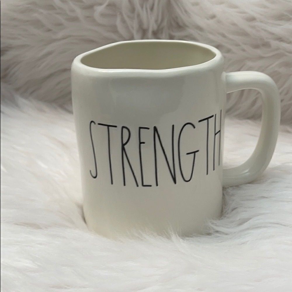 RAE Dunn ‘STRENGTH’ large coffee mug